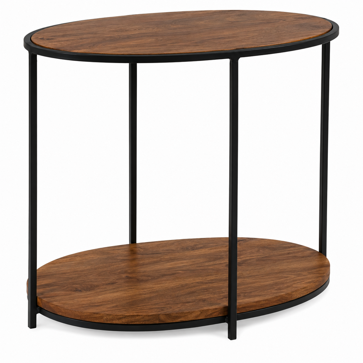 Oval Side Table — Two Tier
